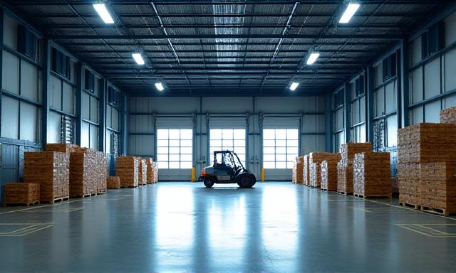 Active loading bays with heavy machinery
